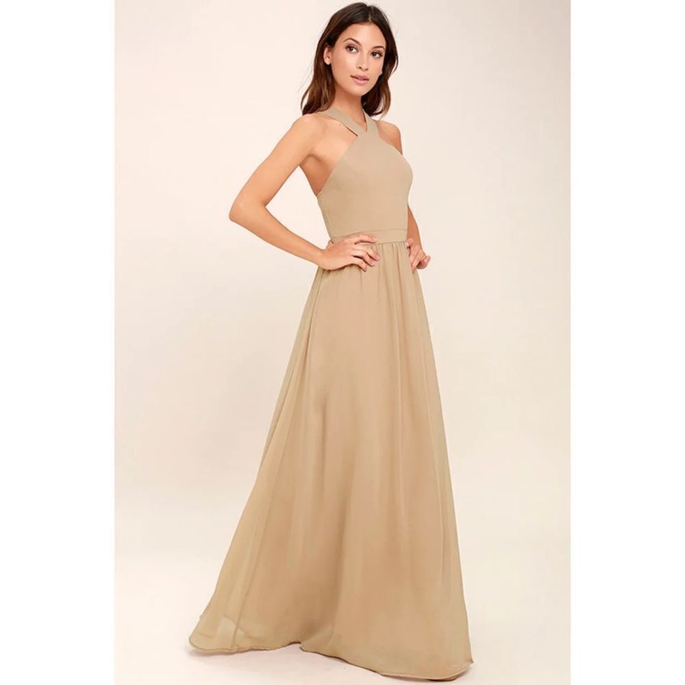 NEW Lulu’s | Air of Romance Nude Maci Dress, Size XS